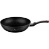 BERLINGERHAUS Pánev WOK s mramorovým povrchem 28 cm Black Rose Collection BH-1638