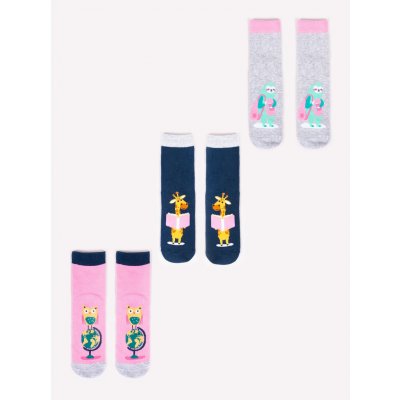 Yoclub 3Pack Socks SKA 0038G AA00 Multicolour biela