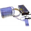 LedStar Sada IC Digitálny RGB COB pásik 720LED/m, 5m 12V, +ovládač na výber +230V zdroj na výber Dĺžka: 5m, Napájací zdroj: Kovový montážny zdroj, Ovládač: IRD ovládač