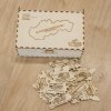 Drevené puzzle v krabičke - Vojenská technika