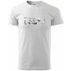 Golfový set - Klasické pánske tričko vyššej gramáže - 2XL ( Biela )