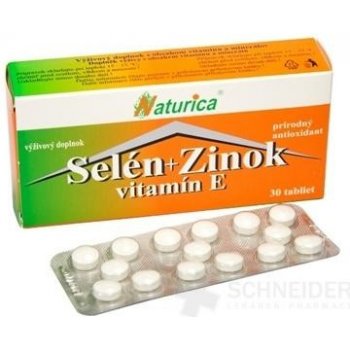 Naturica Selén + zelený čaj + Vitamín E 30 tabliet