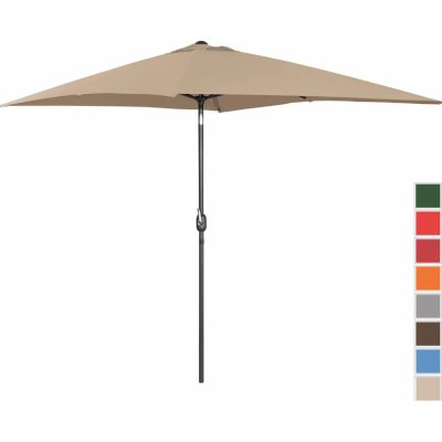 Uniprodo UNI UMBRELLA TSQ2030TA N 200 x 300 cm šedohnedý