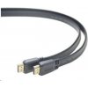 PREMIUMCORD HDMI High Speed + Ethernet plochý kabel, zlacené konektory, 3m kphdmep3 PremiumCord