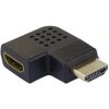 Syntex HDMI adaptér 19pin Female - 19pin Male do úhlu 90° levá