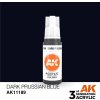 AK Interactive akrylová barva dark prusiian blue 17 ml