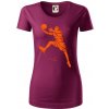 Basketball player splash - Dámske tričko z organickej bavlny Origin (GOTS) - M ( Fuchsiová )