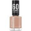 Rimmel London RIMMEL Super Shine 60 Seconds lak na nehty 110 Peach Nougat 8 ml, 110 Peach N.
