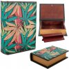 Drevená krabička Stash Book - Canna Leaves