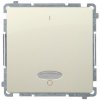 Spínač 2-pólový (2So) 10AX/250V pikt.0/1 (SS) béžová SIMON Basic (simon)