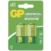 Batéria zinkochloridová, C (R14), malý monočlánok, C, 1.5V, GP, blister, 2-pack, Greencell B1231