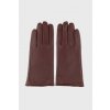 RUKAVICE GANT CASHMERE LINED LEATHER GLOVES PLUM WINE
