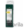 Faber-Castell 167115 Pitt Artist Pen 4 ks XS S F M čierna