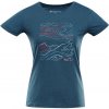 Alpine Pro NEGA 2 dámske modré rýchloschnúce tričko - M-L Nadměrná velikost pro plnoštíhlé