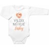 Body dlhý rukáv, Výsledek naší velké lásky, Baby Nellys, biele 62 (2-3m)
