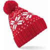 Beechfield | B456 Čiapka Fair Isle Snowstar®_53.0456 Farba: classic red/white, Veľkosť: onesize