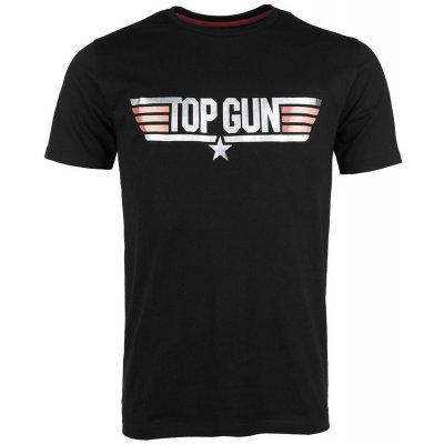 Triko Mil-Tec Top Gun Logo - černé, XXL