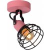 Lucide 08927/01/66 nástenná bodová lampa Pola 1x60W | E27 - ružová, nastaviteľná, stmievateľná