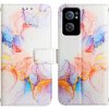 VSETKONAMOBIL 42228 ART Peňaženkový kryt OnePlus Nord CE 2 5G WHITE ORANGE MARBLE
