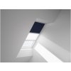 Kombinace rolet VELUX DFD Standard - nová generácia Farba rolety: modrá (1100), Farba vodiacej lišty: Hliník standard (S), Označenie okna (zo štítku na okne): CK02 55x78 cm