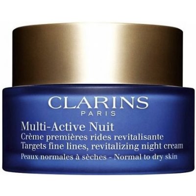 Clarins Multi-Active (Revitalizing Night Cream ) Revitalizačný nočný krém proti jemným vráskam pre normálnu a suchú pleť 50 ml