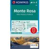 Monte Rosa (Kompass - 88) - turistická mapa