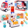 Interaktívne autíčko sanitka + príslušenstvo s figúrkami zvuk svetlo ZA4540