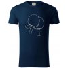 Rakety na stolný tenis jedným ťahom - Tričko z organickej bavlny - 2XL ( Tmavomodrá (veľmi tmavá - skoro čierna) )