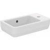 Ideal Standard i.Life S - Umývadielko, 45x25 cm, s prepadom, otvor na batériu vpravo, biela T458601