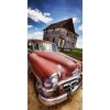 Samolepiace fototapety Dimex Veteran Car 95 x 210 cm D033 (Fototapeta na dvere)