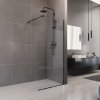 Mereo Novea - Sprchová stena Walk-In, 100x200 cm, čierna/číre sklo CK10603HB