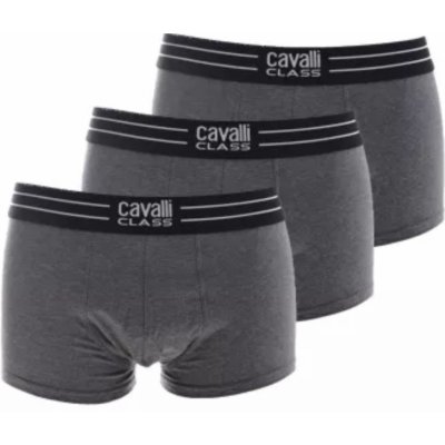 Cavalli Class QXO01B JD003 Boxer 3 Pack sivé