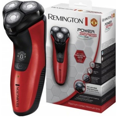 REMINGTON PR1355 Manchester United Edition Červenáačný elektrický holiaci strojček PowerSeries, vodotesný, presné čepele, lítiová batéria