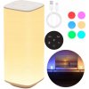 LED NOČNÁ LAMPA 3000MAH DOTYKOVÁ + DIAĽKOVÝ OVLÁDAČ, 5 ÚROVNÍ JASU, 3 FARBY SVETLA, 6 FARIEB, ČASOVAČ
