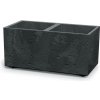Kvetináč Prosperplast SIERRA CASE betón effect 77 cm čierny betón