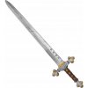 KRÁĽOVSKÝ MEČ 72 CM, STRIEBORNÝ, DOPLNKY K KOSTÝMU