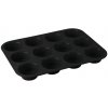 BERLINGERHAUS Forma na muffiny 12 ks Matte Black Collection BH-7876