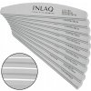 INLAQ 10x Penová leštička na nechty 100/180 Sivá Pilník Loďka Sada