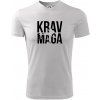 Nápis Krav Maga - Pánske tričko Fantasy športové - 2XL ( Biela )