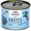 FALCO SENSE Cat morka a hovädzie kúsky svaloviny, konzerva 200 g
