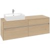VILLEROY & BOCH Collaro závesná skrinka pod umývadlo na dosku (umývadlo vľavo), 4 zásuvky, 1600 x 500 x 548 mm, Nordic Oak, C13500VJ