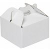 Krabica 100x100x60 mm, na potraviny, výslužky a koláče, biela, 10 ks, 10 ks