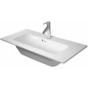 Duravit ME by Starck Umývadlo nábytkové Compact, 83x40 cm, s 1 otvorom na batériu, alpská biela 2342830000