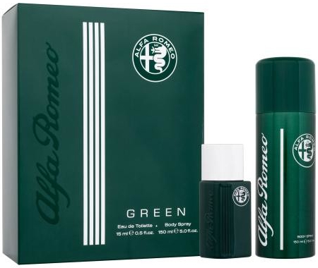 Alfa Romeo Green : EDT 15 ml + tělový sprej 150 ml