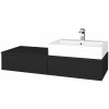 Dreja Kúpeľňová skrinka MODULE SZZ2 120 umývadlo Kube - L03 Antracit vysoký lesk / L03 Antracit vysoký lesk / Pravé