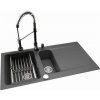Drez polторыkomorový Franke Orion kremenný čierny