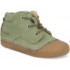 Barefoot detské členkové topánky Koel - Avery Leather Olive zelené