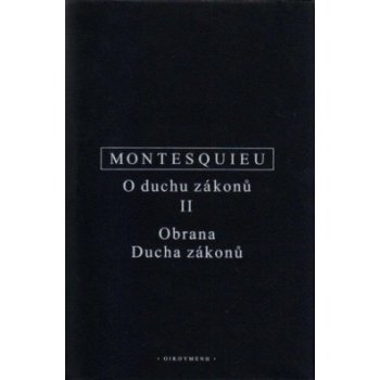 O duchu zákonů II - Charles Louis de Montesquieu