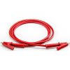 Prepojovací kábel krokosvorka 100cm červený