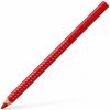Farebné ceruzky, trojhranné, FABER CASTELL Grip 2001 Jumbo, červená